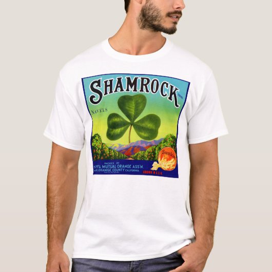 T-shirt Les années 1930 étiquette  Shamrock Navel Oranges (Devant)