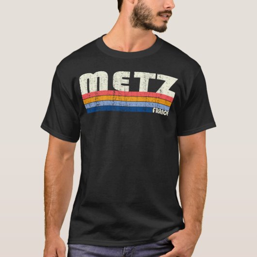 T-shirt Les années 70 80s Style Metz France (Devant)