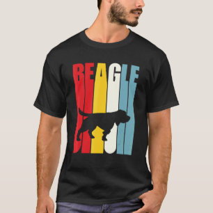 T-shirt les années 70 Beagle rétro Vêtements de chien Beag