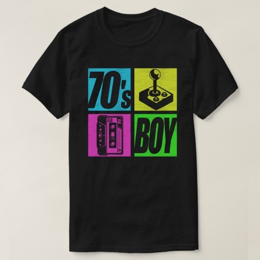 T-shirt les années 70 Boy 1970 Mode 70 Theme Party 70 (Design devant)