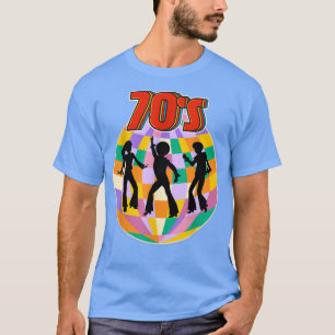 T-shirt les années 70 Costume Hippie Disco Danser Drôle Su