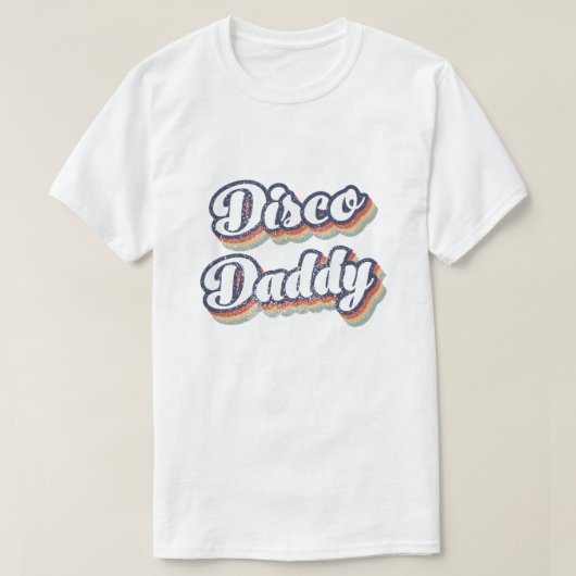 T-shirt les années 70 Daddy Disco, 1970 Costumes For Men,  (Design devant)