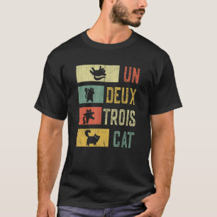 T-shirt Les années 70 rétro 80s 90s Un Deux Trois Cat Meow