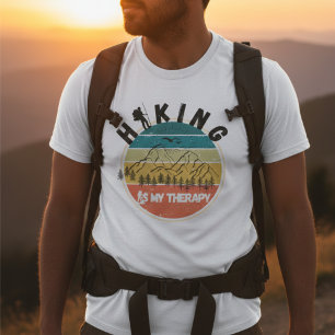 T-shirt les années 70 rétro coucher de soleil Randonnée es