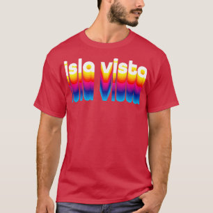 T-shirt les années 70 Retro Style Couleur Isla Vista Appar