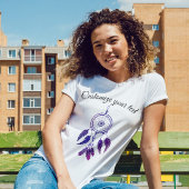 T-shirt les années 70 retro violet drêcheuse citation cust