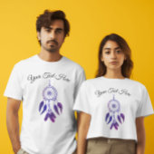 T-shirt les années 70 retro violet drêcheuse citation cust