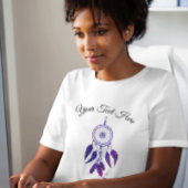 T-shirt les années 70 retro violet drêcheuse citation cust