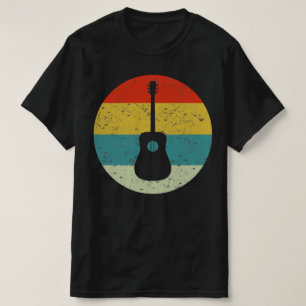T-shirt les années 70 silhouette vintage rétro