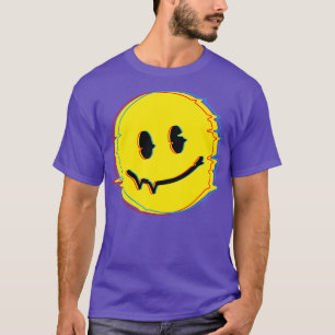 T-shirt les années 70 Smile Face Glitch
