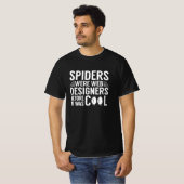 T-shirt Les Araignées Étaient Des Concepteurs Web (Devant entier)