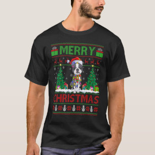 T-shirt Les arbres de Noël éclairent mauvais Père Noël Bos