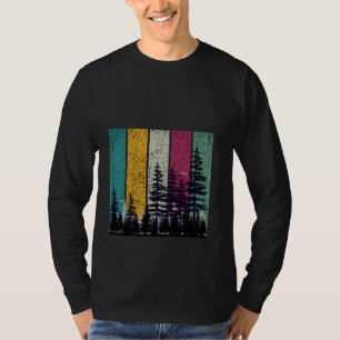 T-shirt Les arbres sauvages en plein air Nature Retro Fore