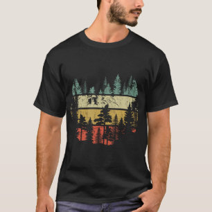 T-shirt Les arbres sauvages en plein air Nature Retro Fore