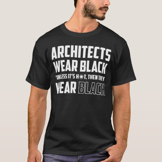 T-SHIRT LES ARCHITECTES PORTENT DU NOIR (Devant)