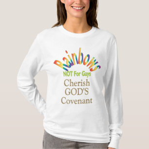 T-shirt Les arcs-en-ciel pas pour des homosexuels aiment