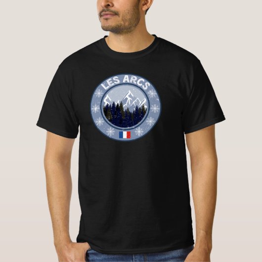 T-shirt Les Arcs Station de Ski (Devant)