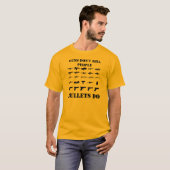 T-SHIRT LES ARMES À FEU NE TUENT PAS (Devant entier)