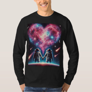 T-shirt Les astronautes amoureux Long Sleeve Tee