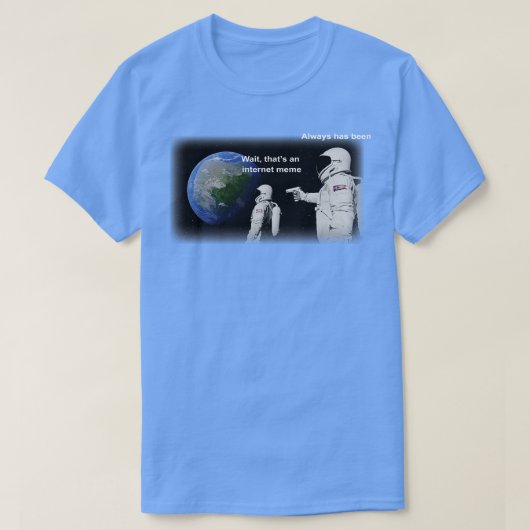 T-shirt Les astronautes dans le mème spatial (Design devant)