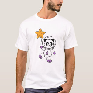 T-shirt Les astronautes Pandas Planète Étoile spatiale ter