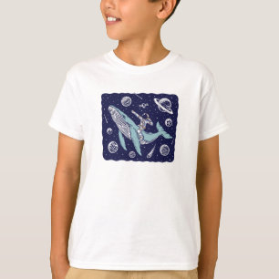 T-shirt Les astronautes volent dans l'espace
