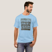 T-shirt Les athées le font… (Devant entier)
