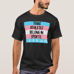 T-shirt Les Athlètes Trans Appartiennent Au Sport Transgen