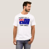 T-shirt Les Aussies le font... là-bas. (Devant entier)