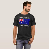 T-shirt Les Aussies le font... là-bas. (Devant entier)