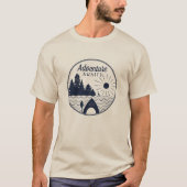 T-shirt Les aventures Kayaking attendent avec (Devant)