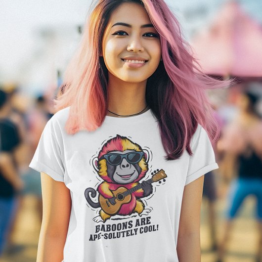 T-shirt Les babouins sont des singes cool !