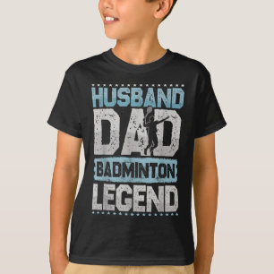 T-shirt Les Badminton Legends Retro Shuttle Hommes Badmint
