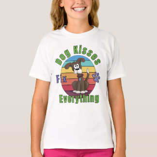 T-shirt Les baisers de chien réparent tout