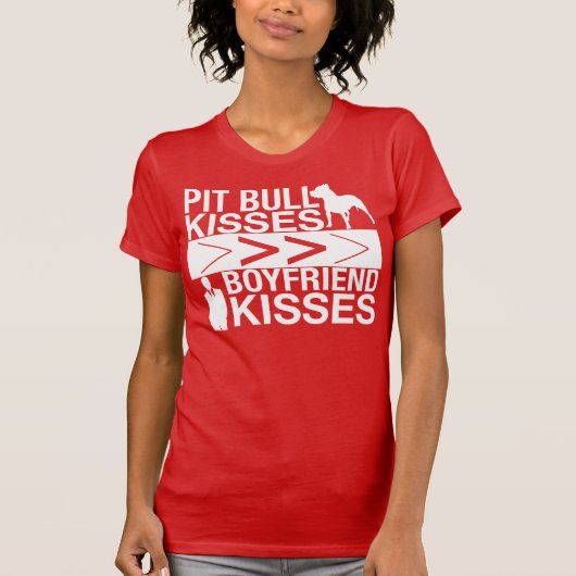 T-shirt Les baisers de pitbull sont plus grands que des (Devant)