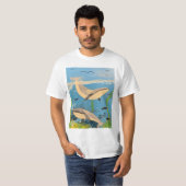 T-SHIRT LES BALEINES MINIÈRES (Devant entier)