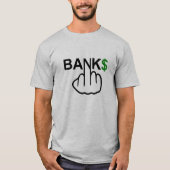 T-shirt Les banques de débardeur corrompent (Devant)