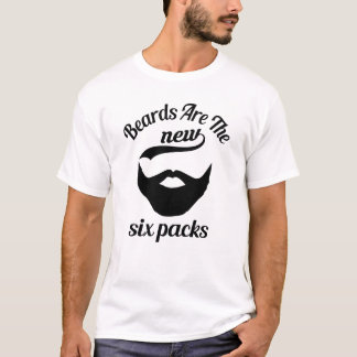 T-shirt Les barbes sont les nouveaux six paquets d'homme