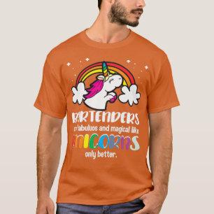 T-shirt Les barmans sont magiques comme les licornes