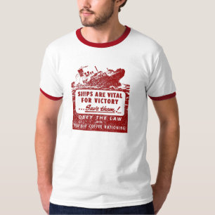 T-shirt Les bateaux de 2ÈME GUERRE MONDIALE sont
