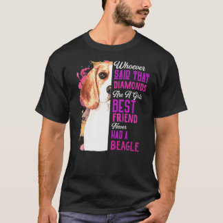 T-shirt Les beagles Sont Une Fille Meilleur Ami Chien Mama