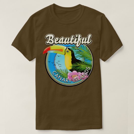 T-shirt Les belles îles des Canaries (Design devant)