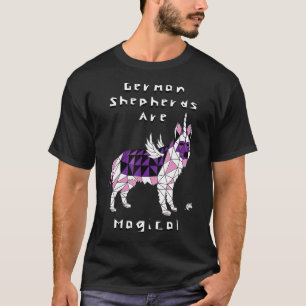 T-shirt Les Bergers Allemands Sont Des Unicornes Magiques