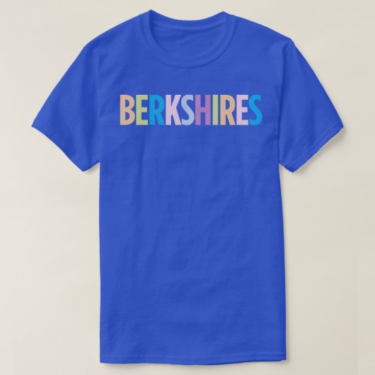 T-shirt Les Berkshires Massachusetts Vacances colorées (Design devant)
