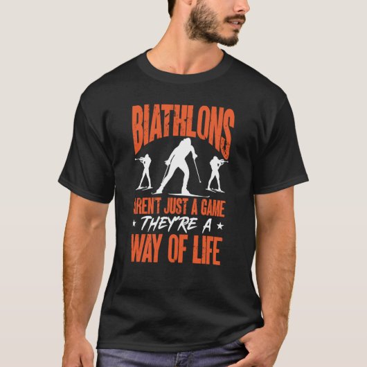 T-shirt Les biathlons ne sont pas seulement un jeu Biathlè (Devant)