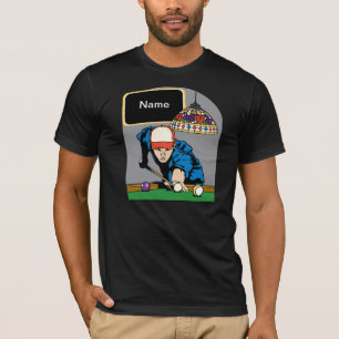 T-shirt Les billards des hommes personnalisés