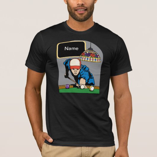 T-shirt Les billards des hommes personnalisés (Devant)