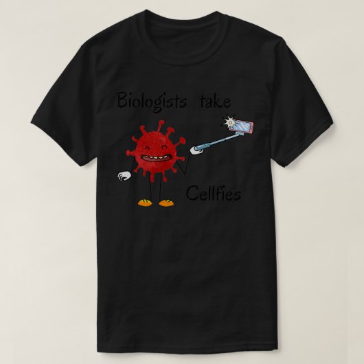 T-shirt Les biologistes prennent des violoncelles 5 (Design devant)