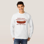 T-shirt Les Blagues Sur Les Saucisses Allemandes Sont Les  (Devant entier)