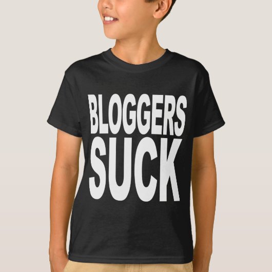 T-shirt Les Bloggers sucent (Devant)